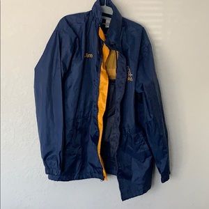 thrifted blue windbreaker
